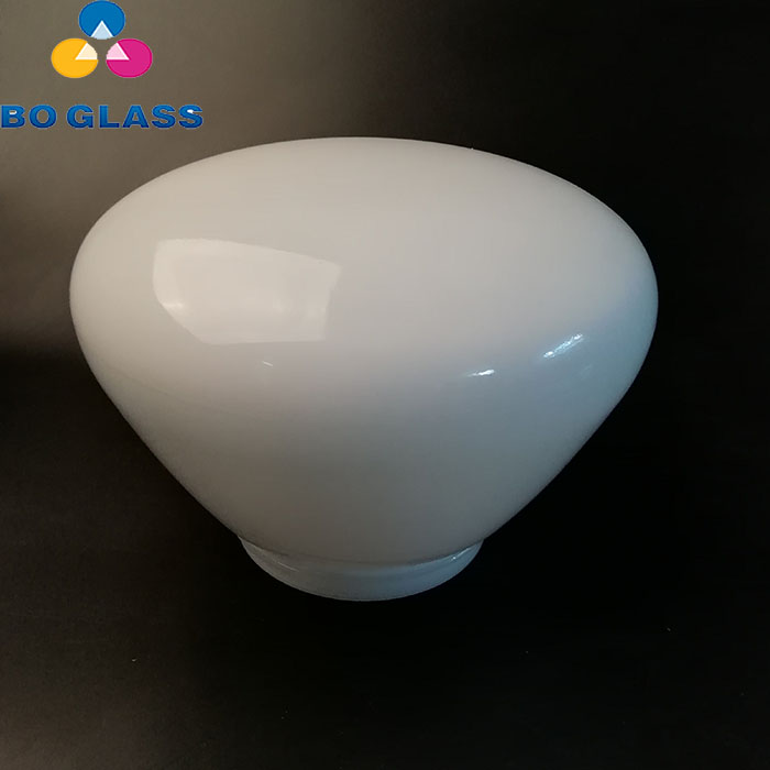 Excellent Quality Hand Blown Customized Frosted Opal White Glass Light Shade