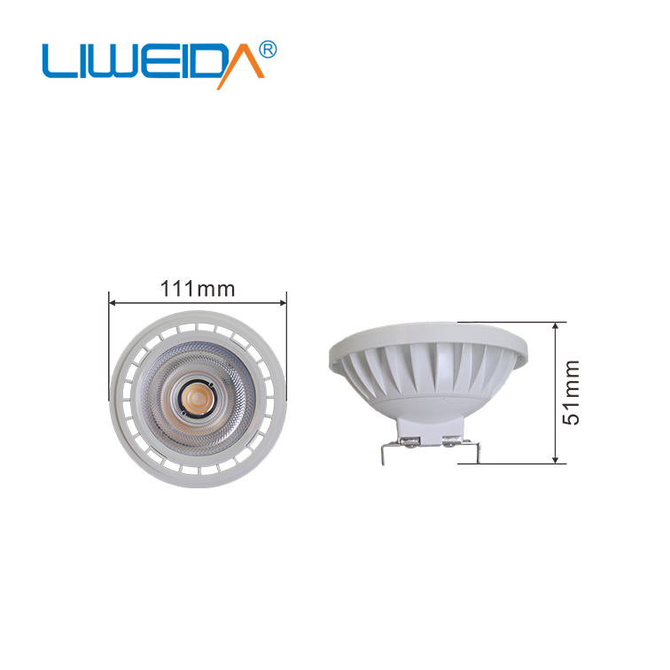 AR111 GU10 GU53 COB 12W 60 Degree Dimmable Led Spot Light With CE RoHS For Shop