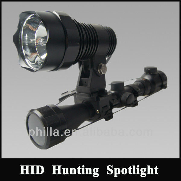 Hunting accessories snap-on Rifle Pistol Shotgun Mounted searchlight 24w Xenon HID spotlight