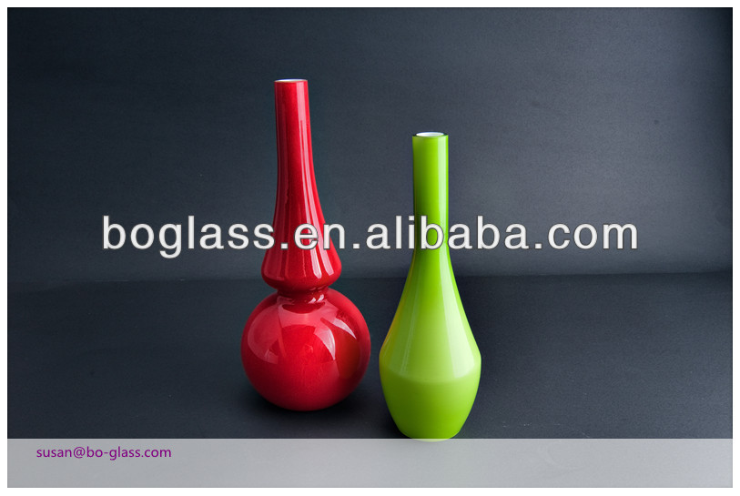 colored glass vases wholesale with high quality for decoration