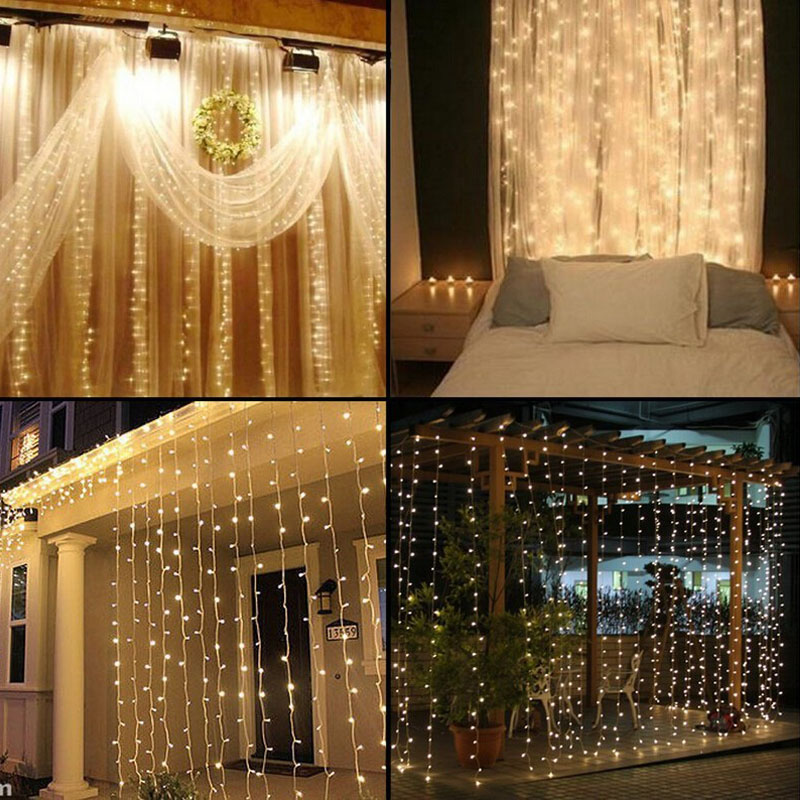 China hot sale led waterfall curtain light led twinkling stars led curtain light led rgb pixel curtain light