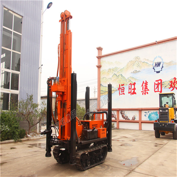 air compressor Steel crawler borehole water well drilling rig machine