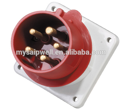 saipwell IP44 CE/IEC International Standard 3P+N+E(5P) dc electrical plugs and sockets