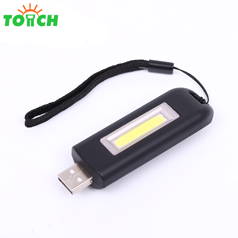 2019 New Design Mini USB Charger pocket LED Torch Light for cob work light