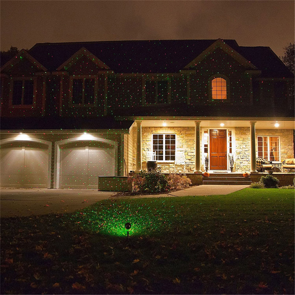 Low MOQ eco-friendly products solar compound decoration wall laser lights