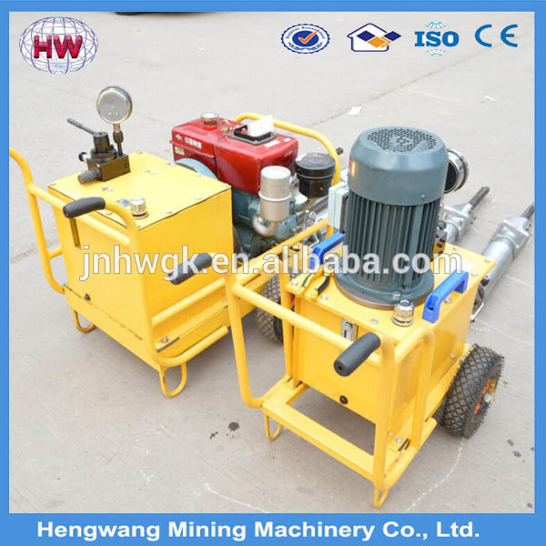 rock stone splitting wedge and feather for hydraulic rock splitter