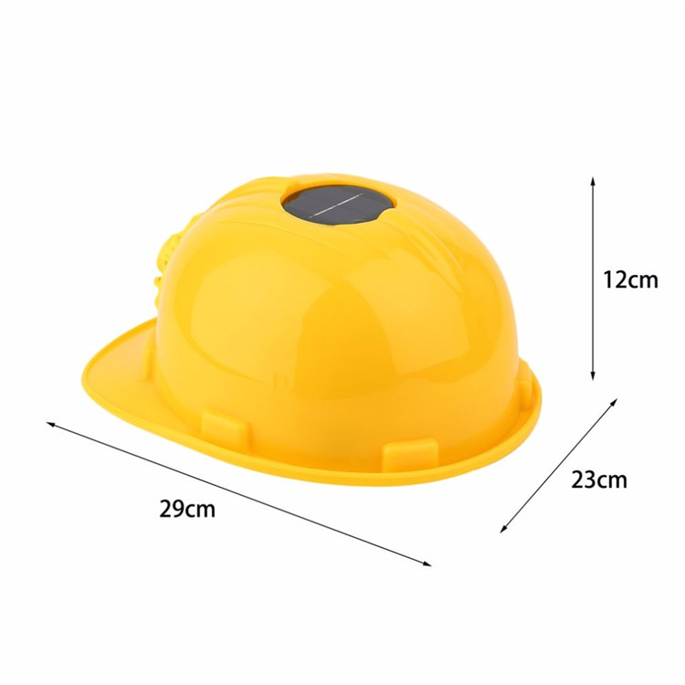 Hard Ventilate Engineering Power Labor Hat Cap Solar Safety Helmet Hat Solar Panel Power Outdoor Cooling Cool Fan Safety Helmet