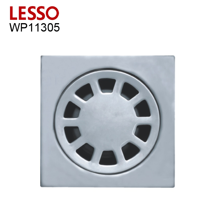 LESSO WP11305 chrome polished sanitary anti-odor shower thicken 202 stainless steel channel floor drain