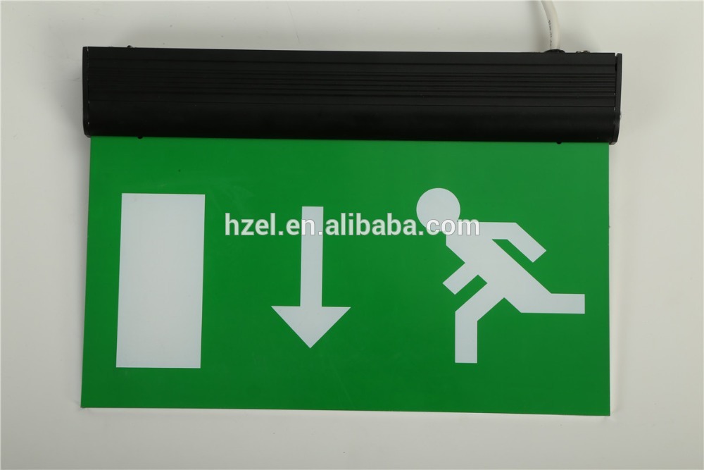 Double-legend LED Aluminum Exit Sign Industrial Emergency Light