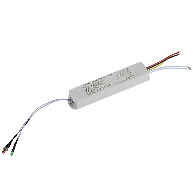 emergency power supply for LED lights with outside separated drivers