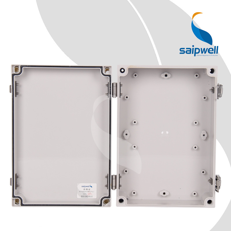 SAIPWELL Y IP66 DS-AGS-1725 ABS Plastic Waterproof Electrical Surface Mount Box With Metal Clasp Outdoor Use Switch Enclosure