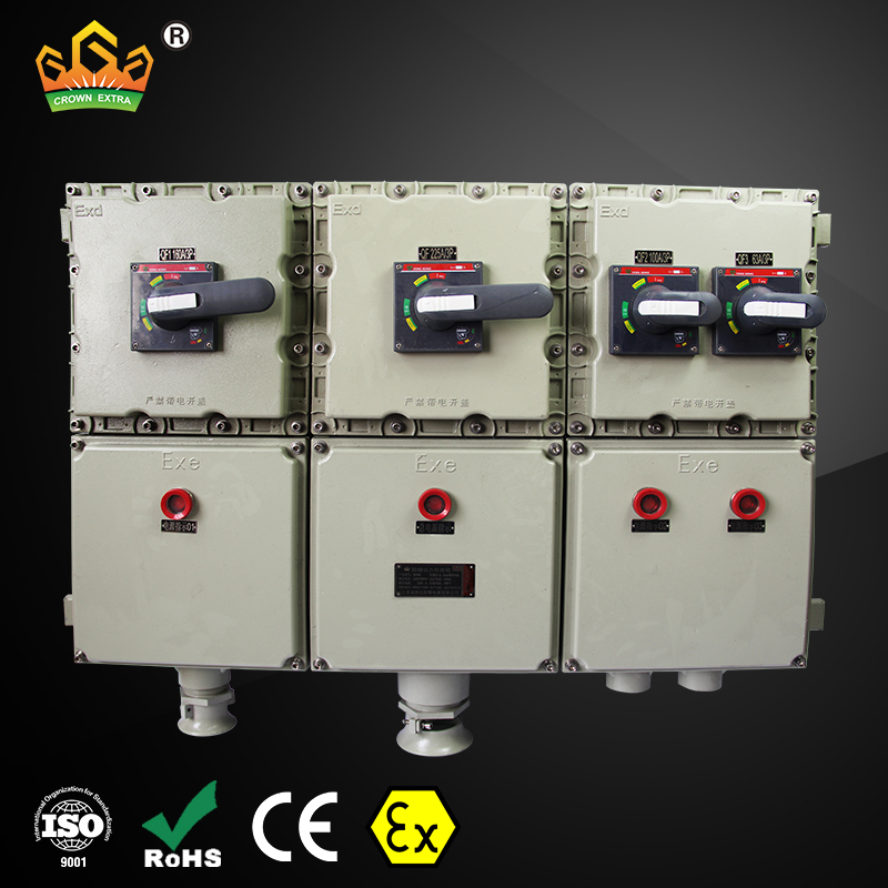 explosion proof 24 way 3 phase 30 amp electrical power distribution board panel box