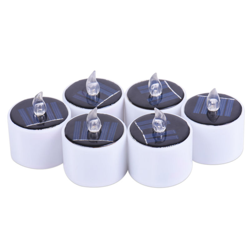 High Quality outdoor flickering light solar cemetery candle for cemetery
