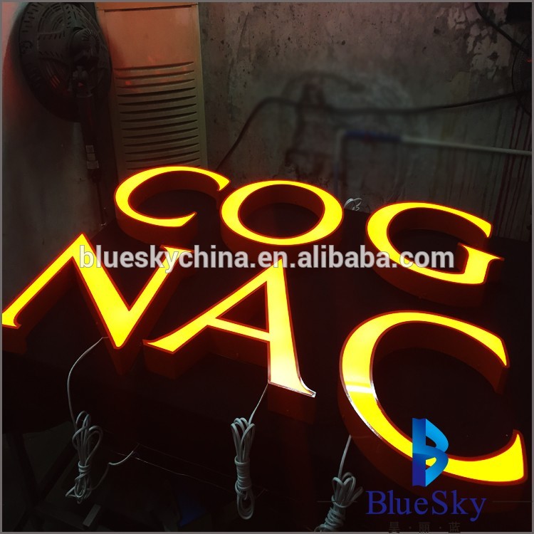 Chinese factories supply outdoor waterproof advertising shop signs Led Acrylic Light Channel Letters