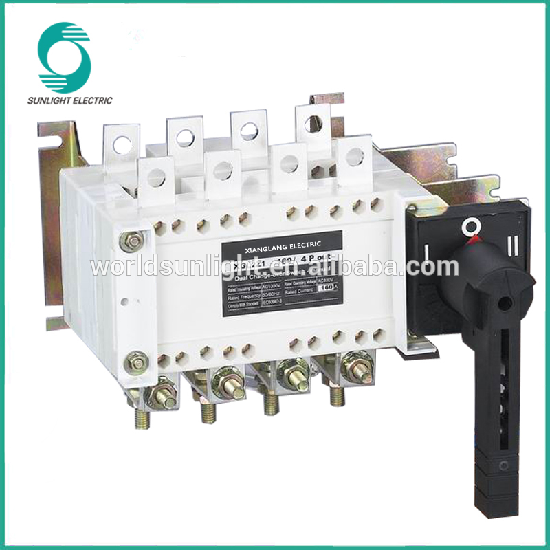 AC 110V 220V 380V 690V Dual power MTS Changeover Switch Manual transfer switch 1A~3200A for Generator