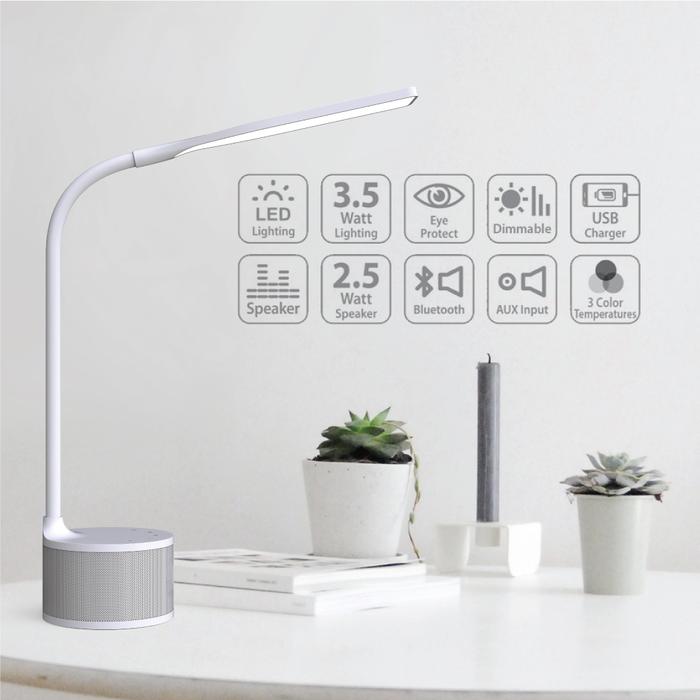 Guangdong Desk Read Study Table Lamp With Bluetooth Speaker