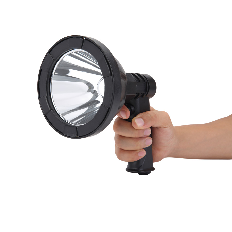 four color in one light outdoor handheld spotlight heavy duty rechargeable searchlight