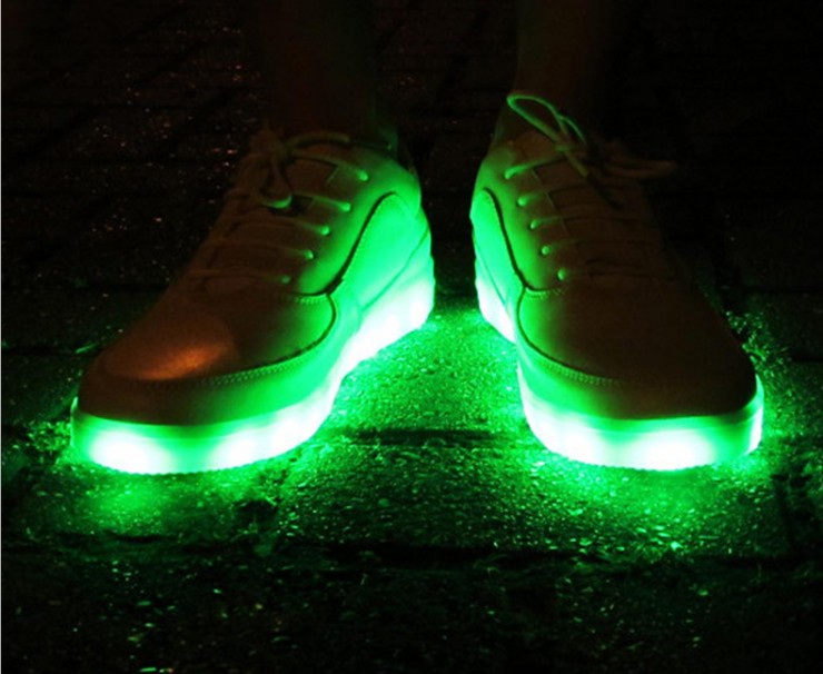 cool flash night running shoes led strip light SMD3528 5v 24leds USB Charging