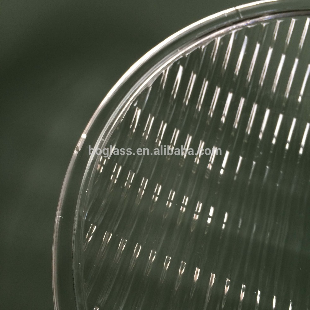 Shanghai factory moulded borosilicate round glass light cover