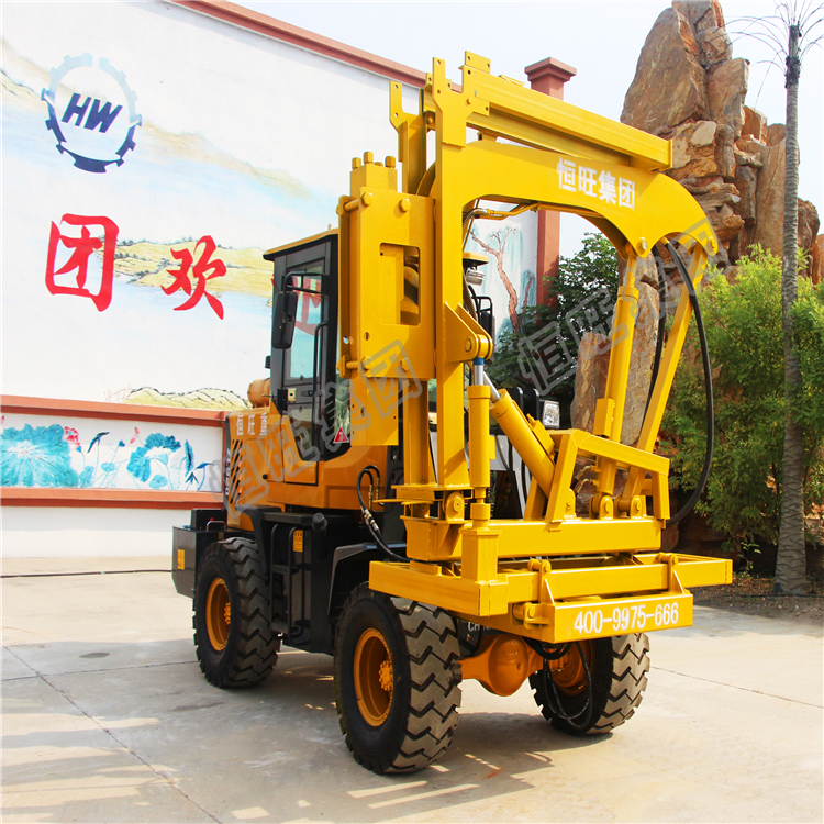 Guardrail Piling Machine Hydraulic Post Installation Highway Guardrail Pile Driver