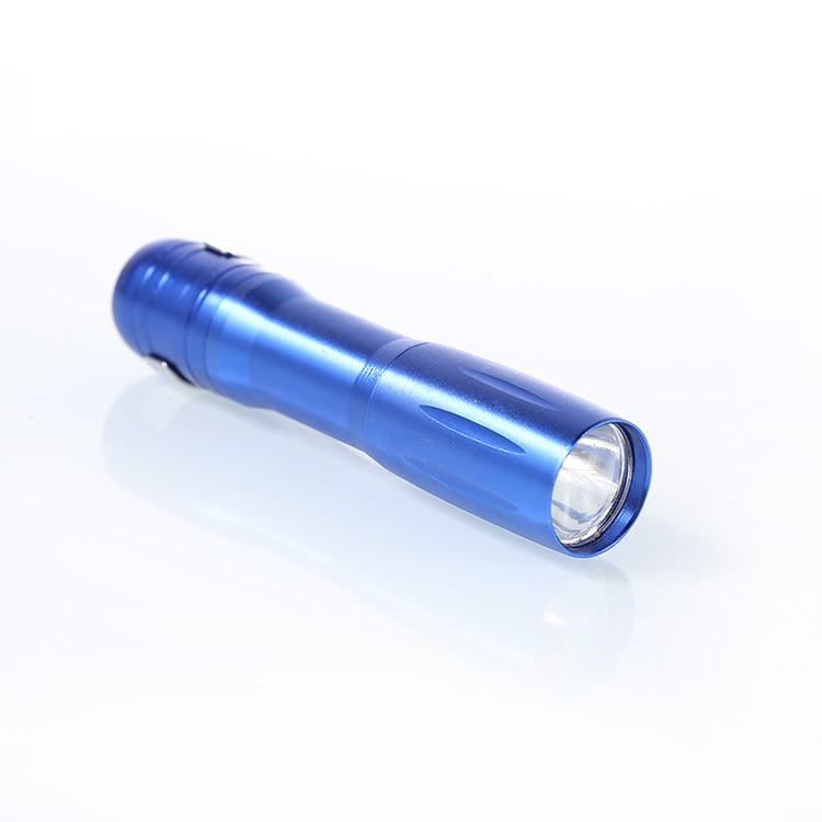 Aluminum 1W led flashlight with clip colorful hot selling 1W led flashlight