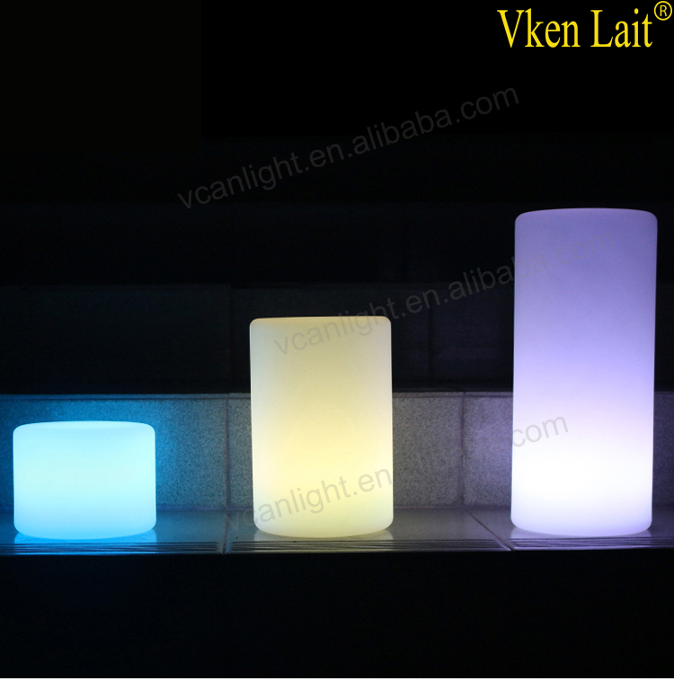 Waterproof red white yellow 16colours LED light Decorative candlestick