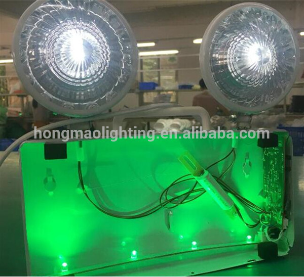 Fire Evacuation Rechargeable LED Emergency Light with Twin Spots