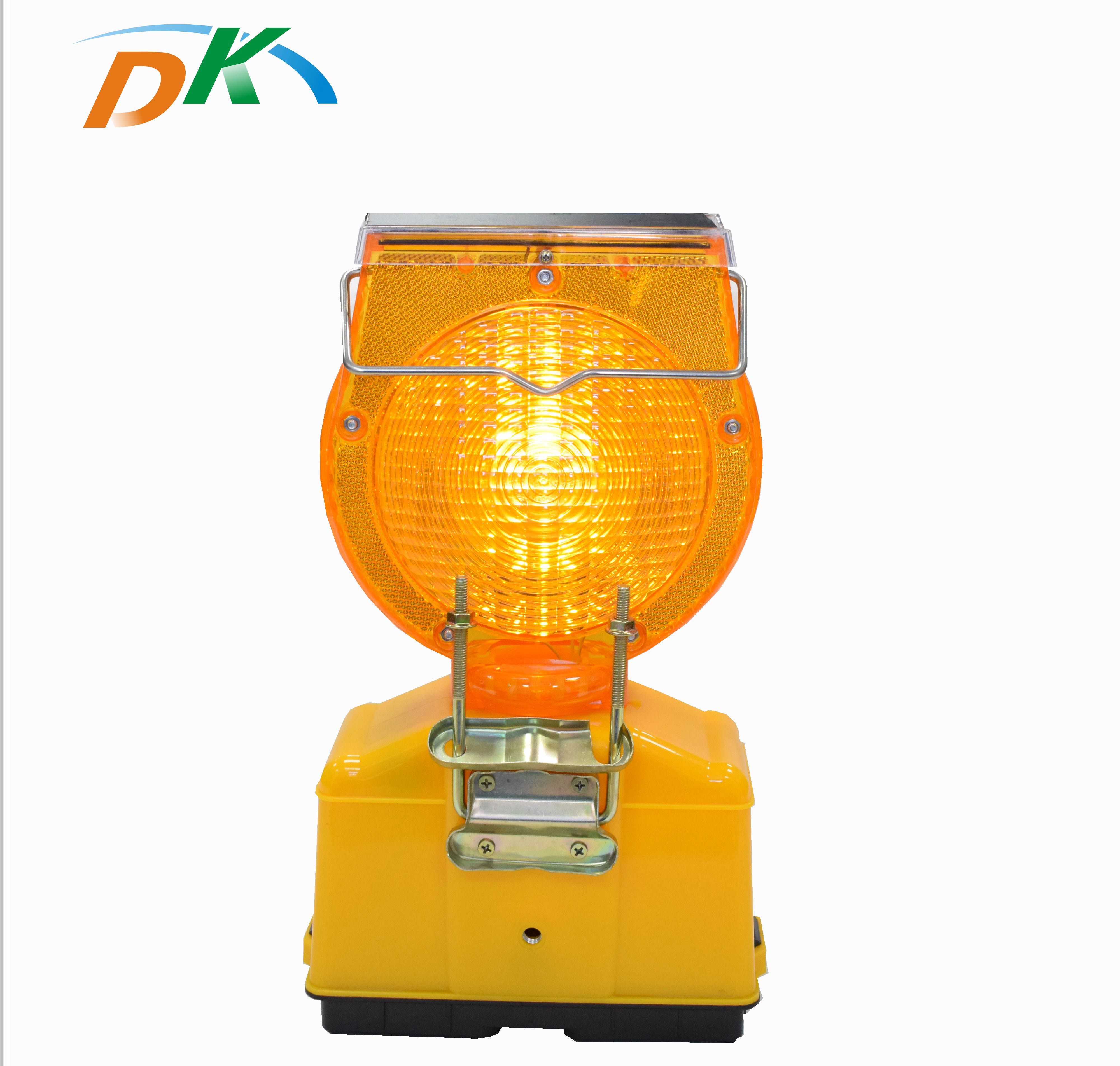 DK amber solar warning barricade light for traffic safety manufacturer