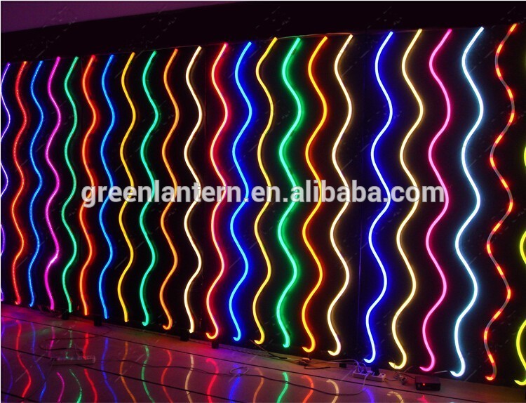 Flexible Light Tubeled Round Tube Rope 120cm Replacement Double Color Rgb 240v Neon Led 18w