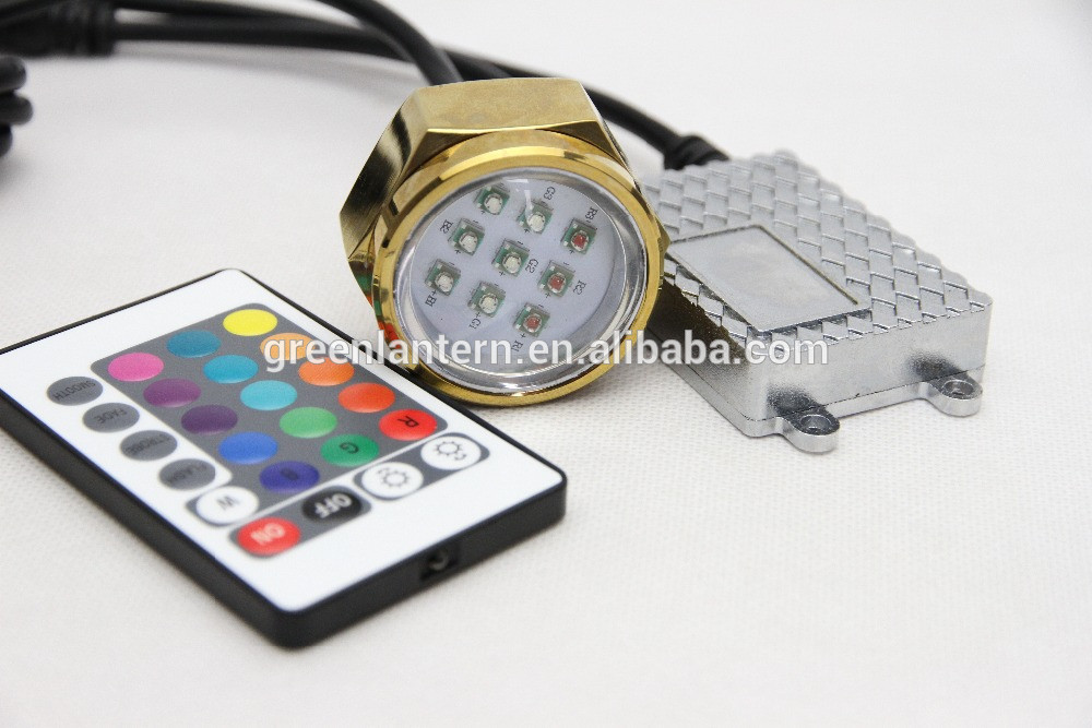 9X3W 27W Underwater Lights LED Marine Light Underwater Boat Light RGB color