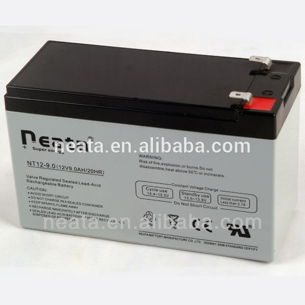 Neata home use 12v 9ah 20hr lead-acid battery