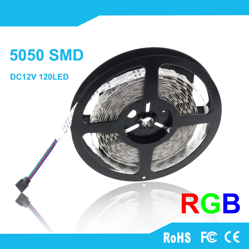 RGB 5050 LED tape White / Warm White / Blue LED Strip SMD 5050 DC12V IP20 NO Waterproof 60LED/m Led strip light