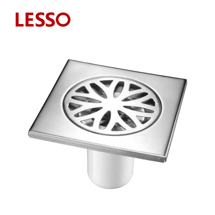 LESSO WP11309 anti odor bathroom stainless steel Floor Drain stainless steel shower floor grate drain