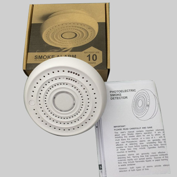 2019 popular Unique design interconnected smoke alarm wireless with remote controller