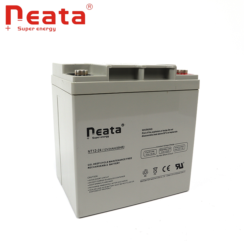 Middle-sized sealed vrla 12V24Ah lead acid battery for solar system