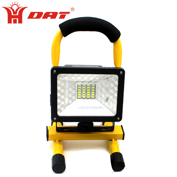 AT-890 Aluminum alloy 10w high power led emergency light IP65 rechargeable LED outdoor flood light