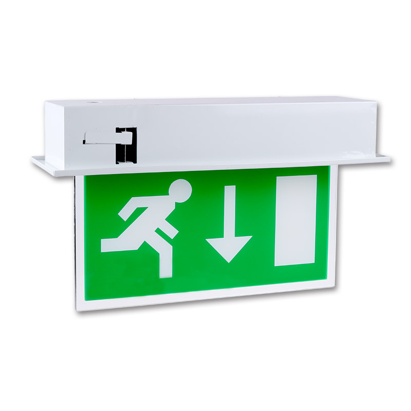 Recessed Emergency led exit sign light