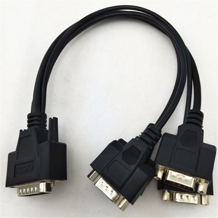 Customized Male To Male DB26 Pin To DB9 Splitter cable