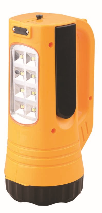 rechargeable emergency led torch lights with 8 led side light