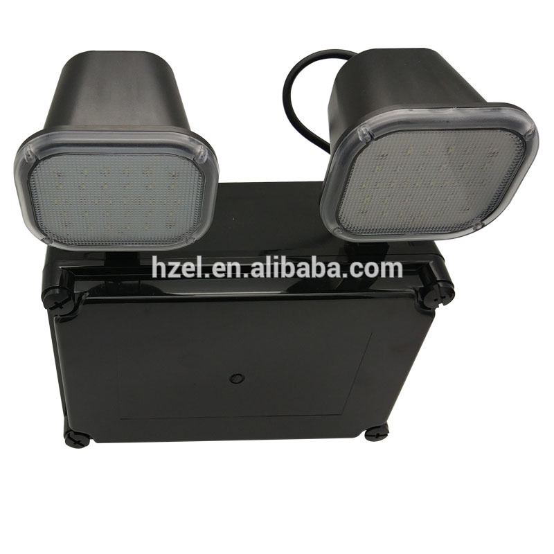 Non Permanent IP65 Twin Head Led Emergency Light