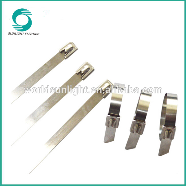 standard stainless steel roller ball zip cable tie
