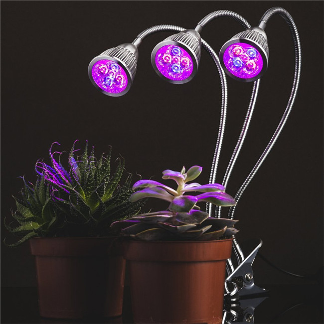 grow Plant Desk Clip Light 360 Degree Flexible Gooseneck and 3 Separate Switches for Indoor Plant Hydroponics Greenhouse