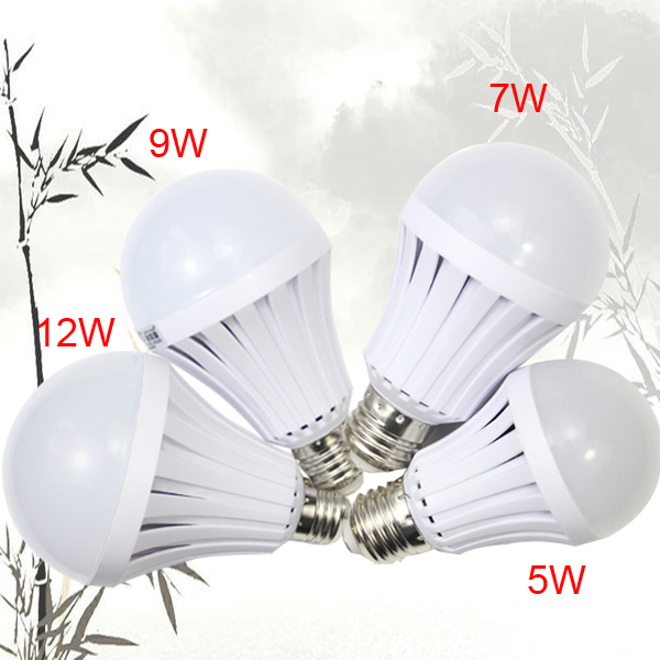 Auto Charging rechargeable emergency light 100-265v smd5730 intelligent led emergency high lumen rechargeable light bulb