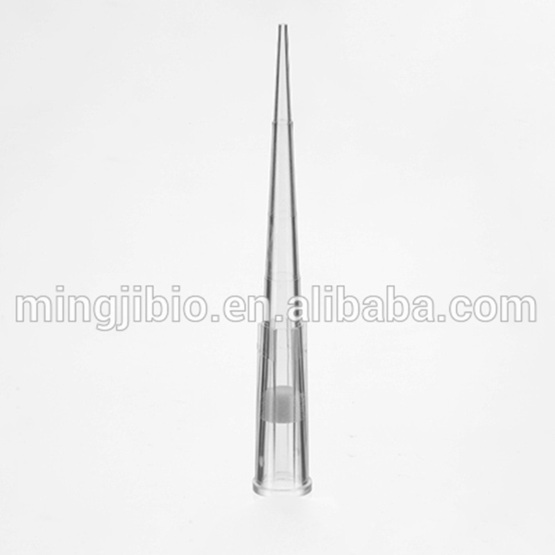 Chemical lab supplies 50ul plastic micro filter pipette tips