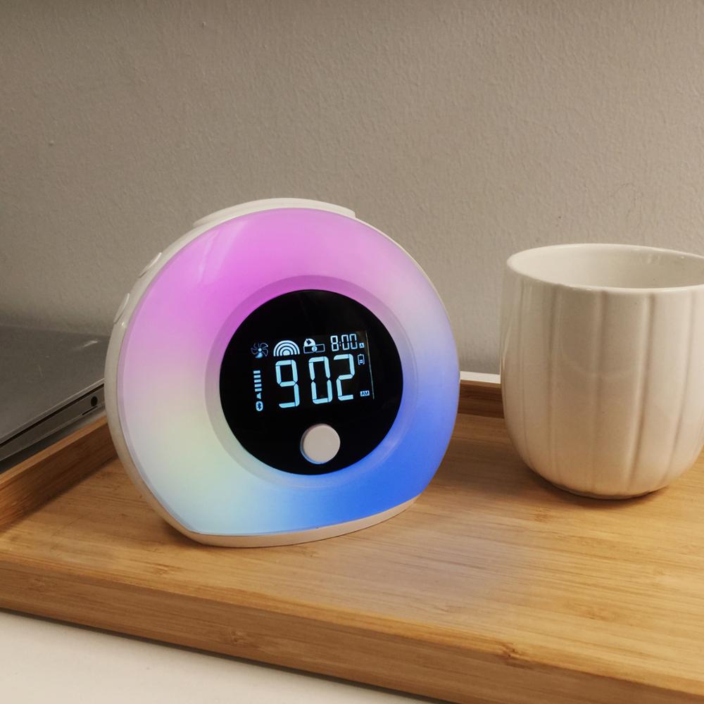 Lamp Wake Up Light Alarm Clock Baby Sleep Trainer wireless Speaker Best Seller