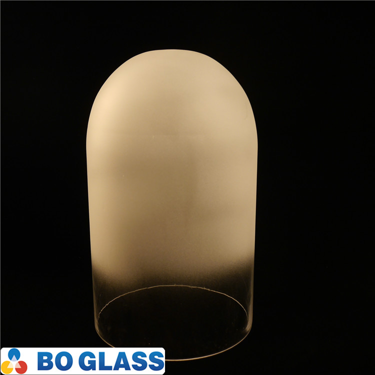 frosted sandblast borosilicate glass tube lighting shade lamp cover