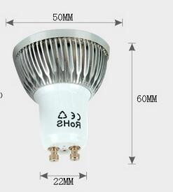 COB GU10 LED Spotlight Bulb Lamp 3 Watt AC 110V Warm White Equivalent 20W Halogen Track Bulb Replacement