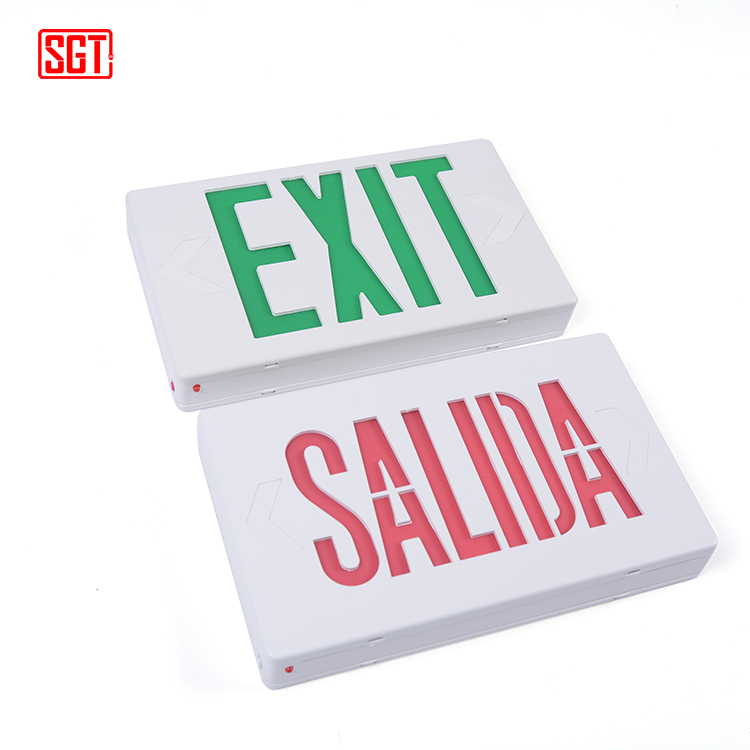 Hot selling wall mounted fire safety emergency LED exit signs light