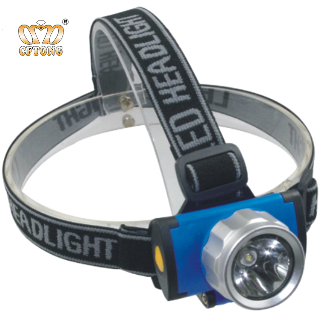 Top Level Plastic 3 AAA Batteries Operated Cheap 1w led headlamp