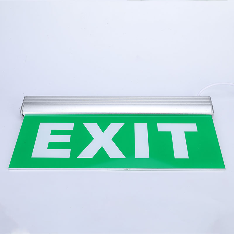 China manufacturer high quality wall mounted 3w rechargeable led emergency exit sign light with  2 year warranty